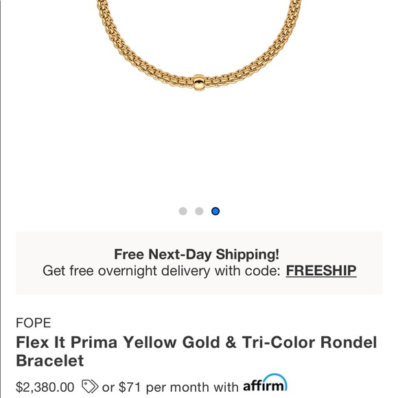 FOPE 18k gold Flexit bracelet - Picture 4 of 4